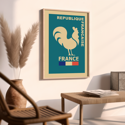 French advertising poster Le Coq