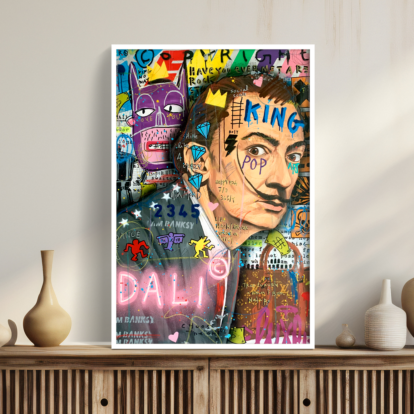 Salvador Dali and Keith Haring