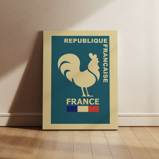 Cartel Publicitario Francés Le Coq