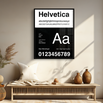 Helvetica Type B&amp;W